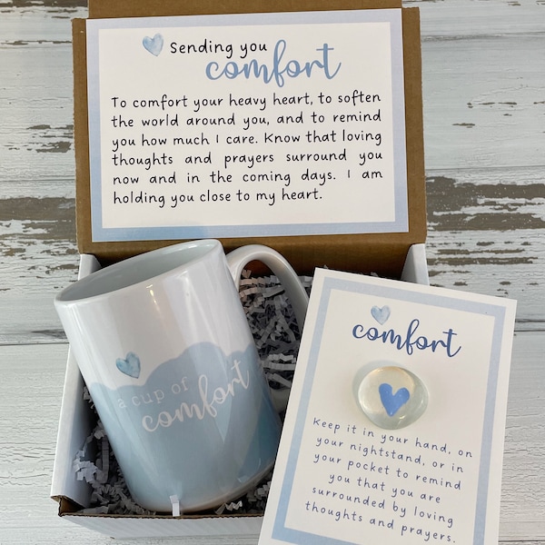 Sending You Comfort Box, Mug gift set, Sympathy Gift, Loss of a loved one, Comforting gift, Uplifting gift, Encouraging gift for her,