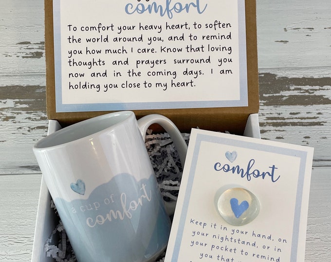 Sending You Comfort Box, Mug gift set, Sympathy Gift, Loss of a loved one, Comforting gift, Uplifting gift, Encouraging gift for her,