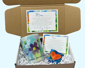 Love You Mom Gift Set - Mug and Keepsake, Thoughtful Gift for Mom, Birthday Gift for Mom, Just Because Gift for Mom, I Love You Mom