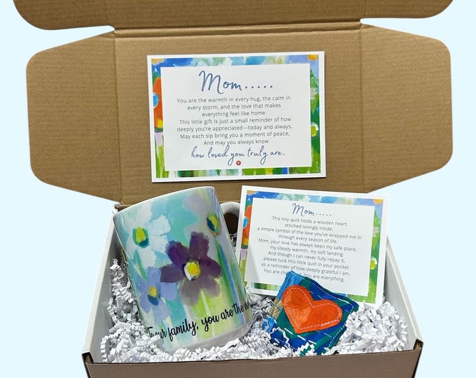 Love You Mom Gift Set - Mug and Keepsake, Thoughtful Gift for Mom, Birthday Gift for Mom, Just Because Gift for Mom, I Love You Mom
