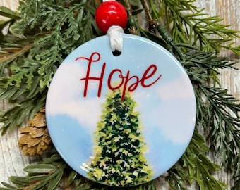 Difficult Sad Holiday Christmas Ornament, Thinking of you, Bereavment Christmas, Loss of loved one, Tree trimming, Memorial