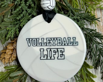 Volleyball Life Christmas Ornament, Volleyball Player, Volleyball team Christmas gift, Sports Ornament, Christmas ornament, Holiday ornament