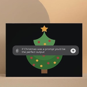 Funny AI Christmas Card for Partner