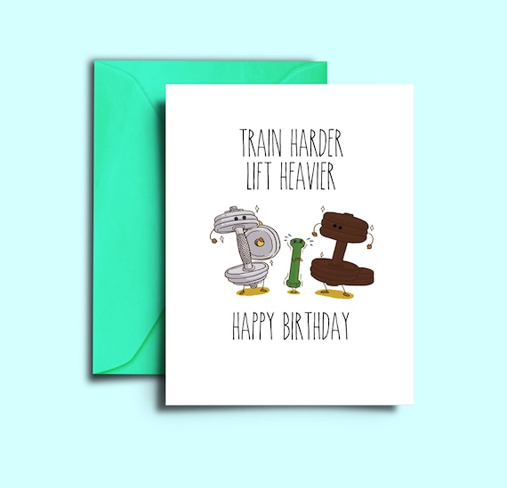 fitness birthday cards