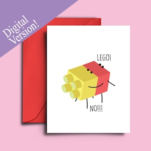 Afdrukbare leuke grappige verjaardag, Valentijnsdag liefdeskaart voor partner - Let go Pun Card voor vriend, vriendin, partner
