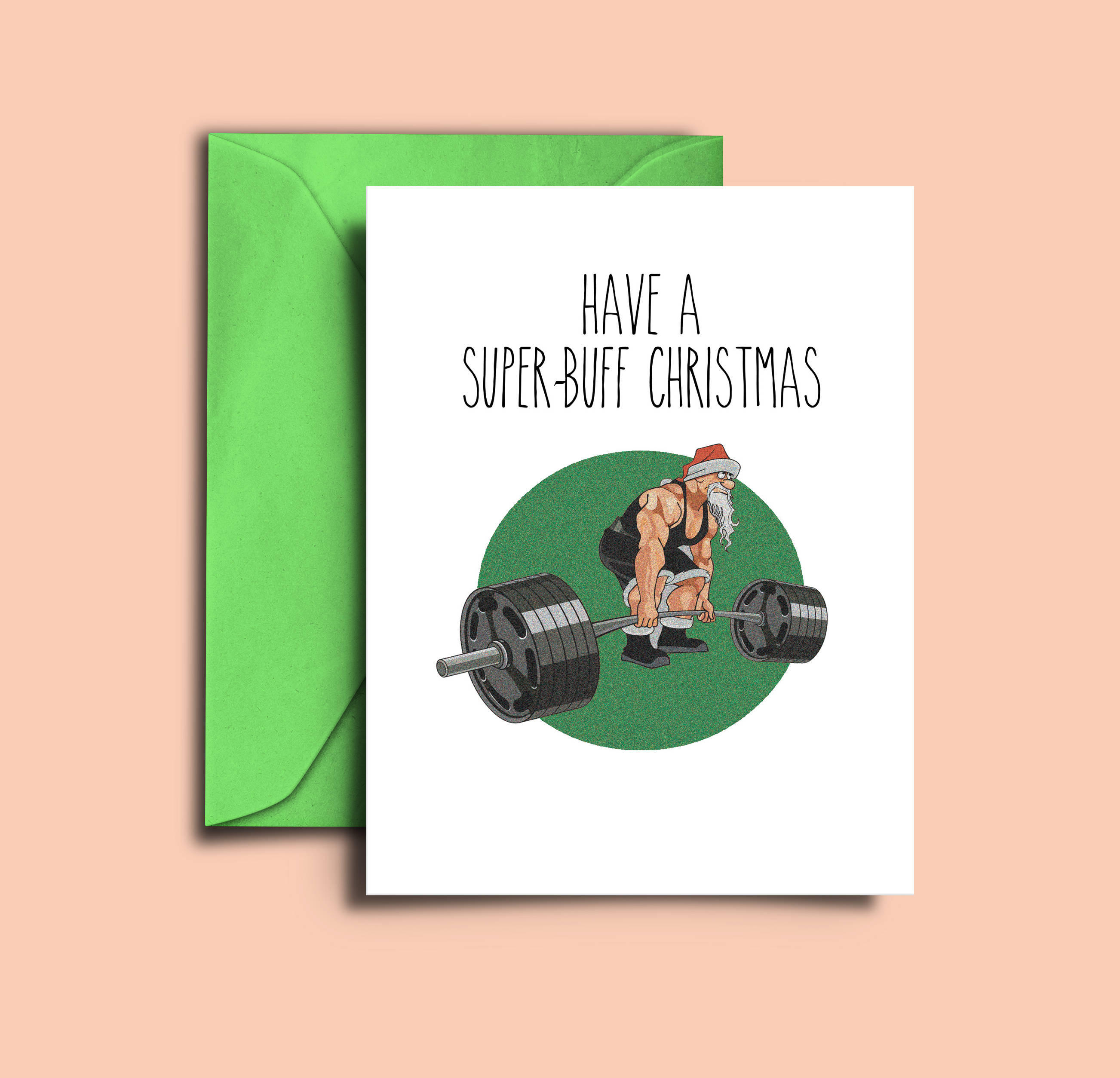 Printable Funny Fitness Christmas Card Gym and Workout Etsy