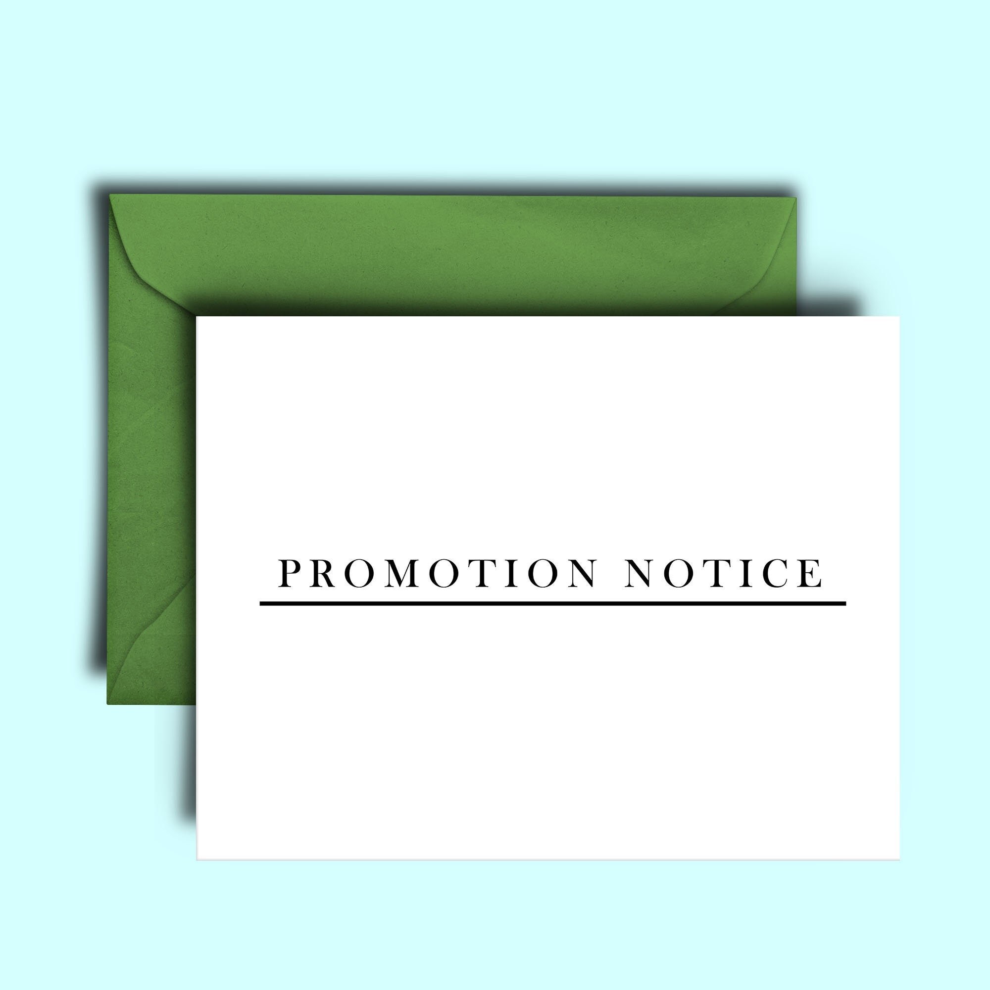 Custom Pregnancy / Birth Announcement Card - Promotion Notice - You've Been Promoted To Uncle, Aunt, Grandad, Grandmother, Grandma