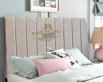 Plush velvet 9panel headboard 20" 24" 30" 3ft 4ft 4ft6 5ft 6ft Single bed double bed kingsize and Superking