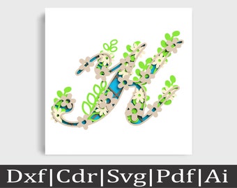 Download Layered Alphabet Svg Mdc189 Layered Script Letter K For Laser Cut Layered Monogram Svg Digital Drawing Illustration Truongsinhhoc Com Vn