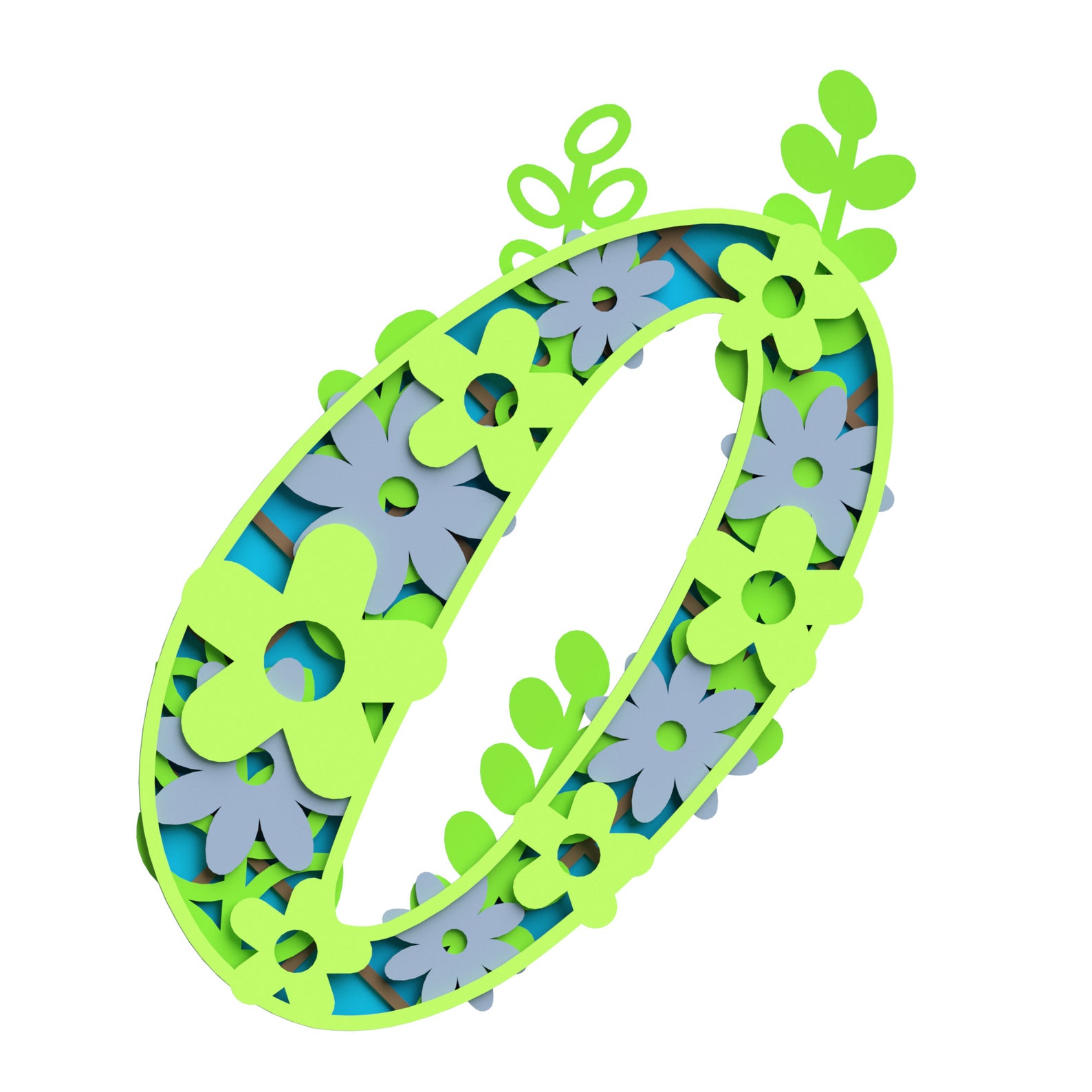 Free Free Layered Number Svg 440 SVG PNG EPS DXF File