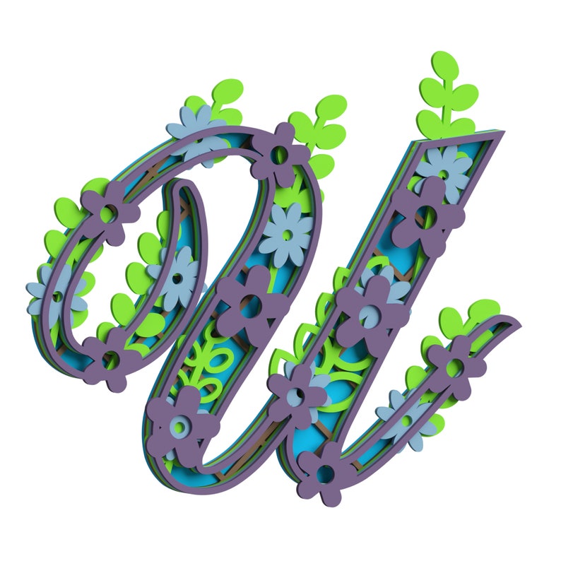 Free Free Layered Monogram Svg 622 SVG PNG EPS DXF File