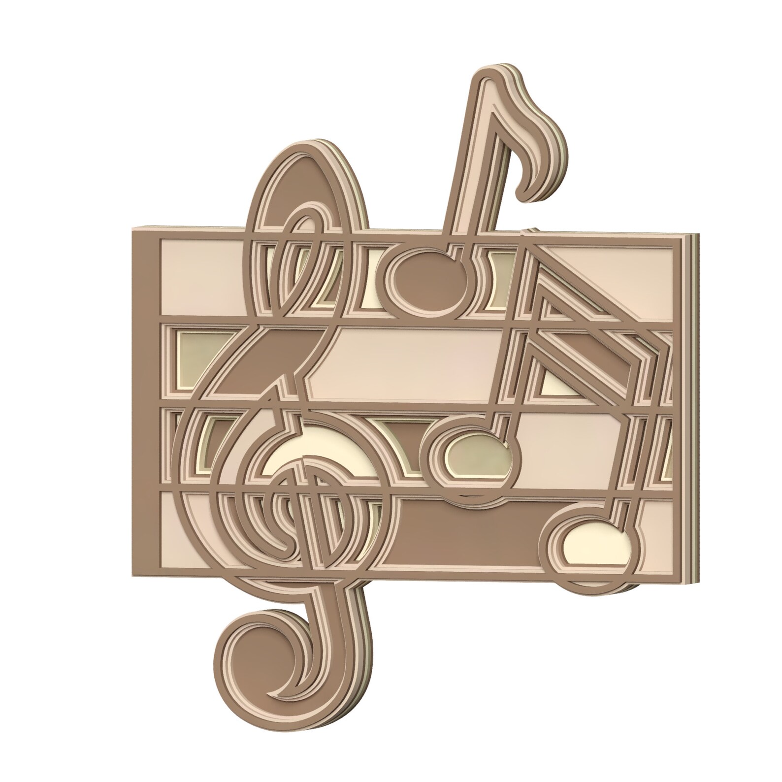 Layered Music for Laser Cut Laser Cut Files Files Etsy
