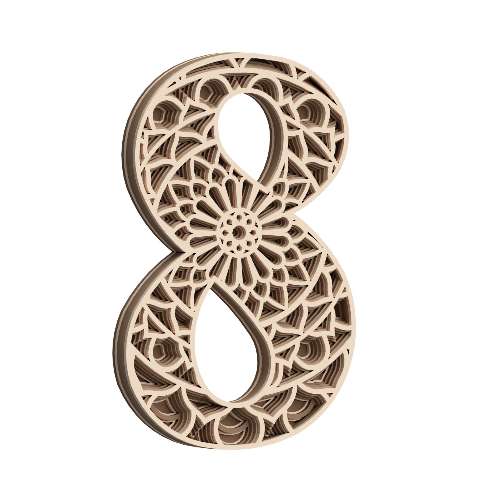 Free Free Layered Number Svg 623 SVG PNG EPS DXF File