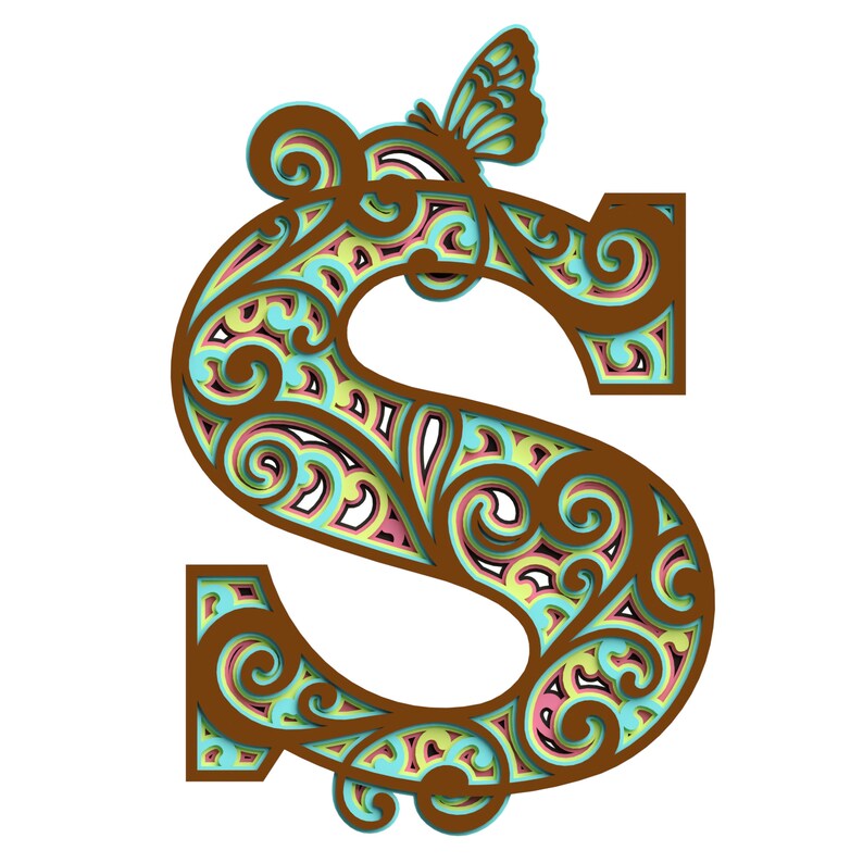 Free Free Layered Monogram Svg 218 SVG PNG EPS DXF File