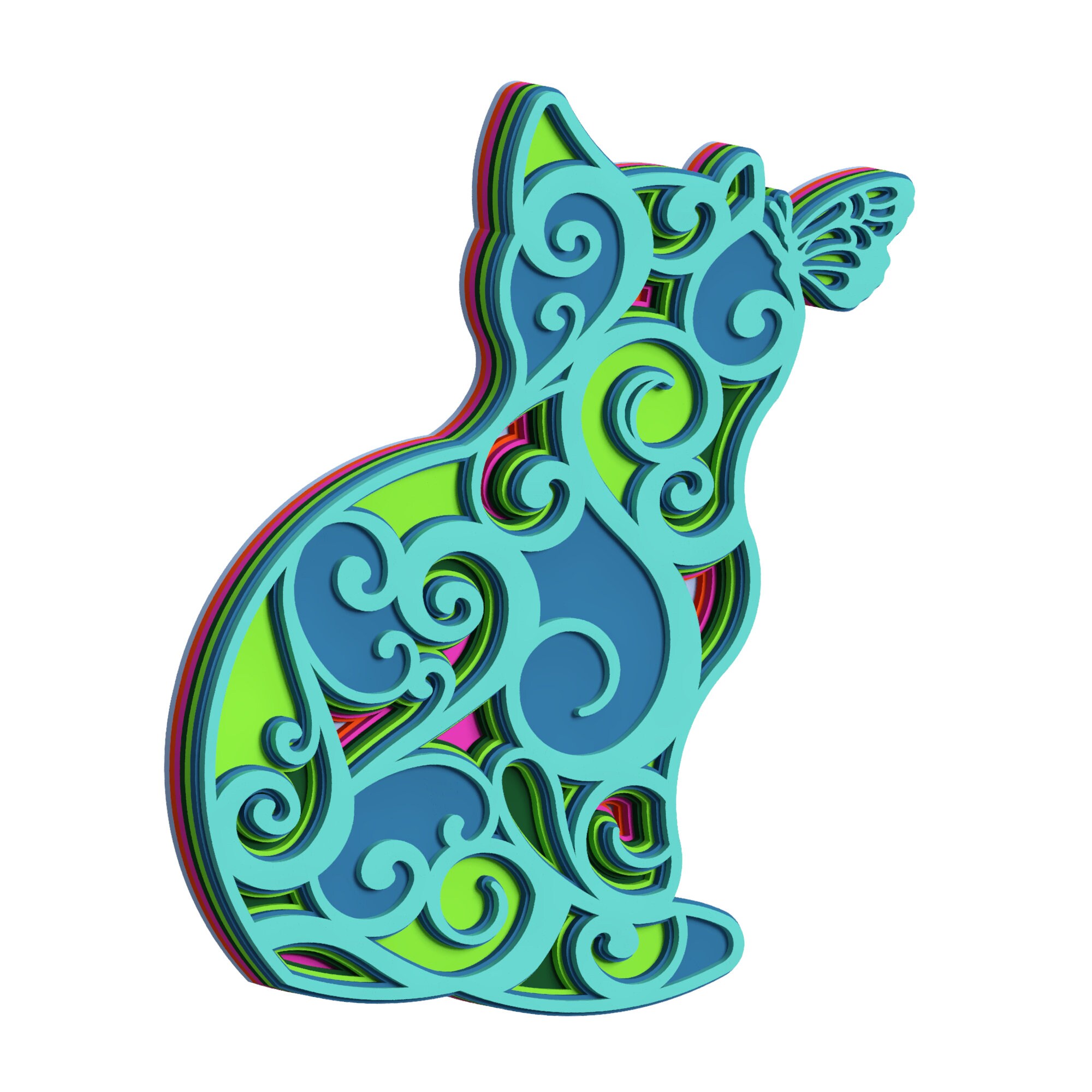 Layered Art Bundle 1 Svg for Laser Cut Laser Cut Files Etsy