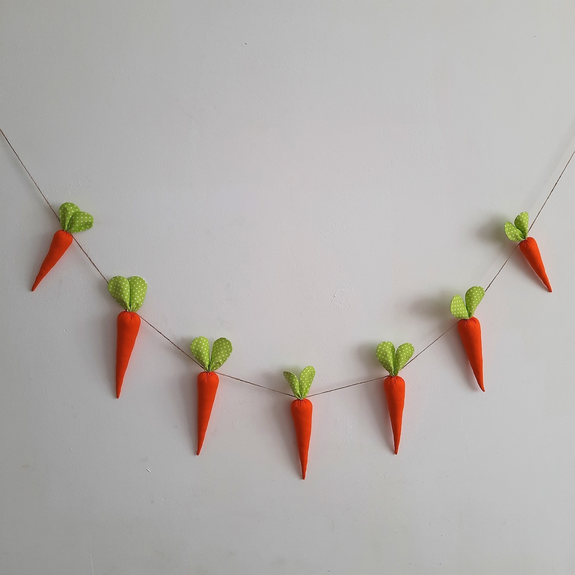 Carrot Garland Easter Fabric Carrots Decorations Handmade Etsy