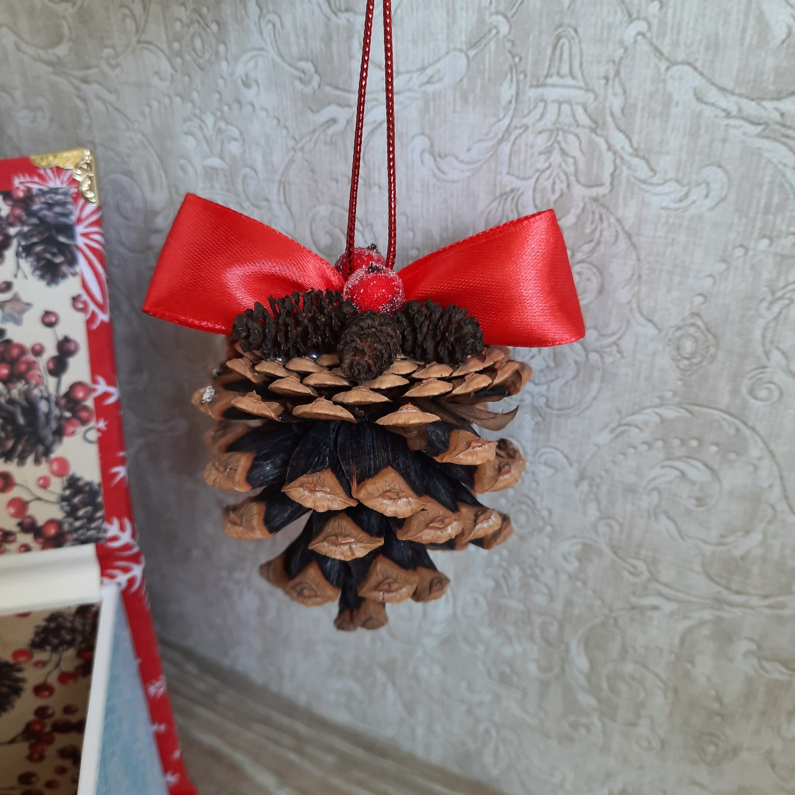 Christmas Pine Cone Gift Box Bunnies Box For Mom For Kids For | Etsy