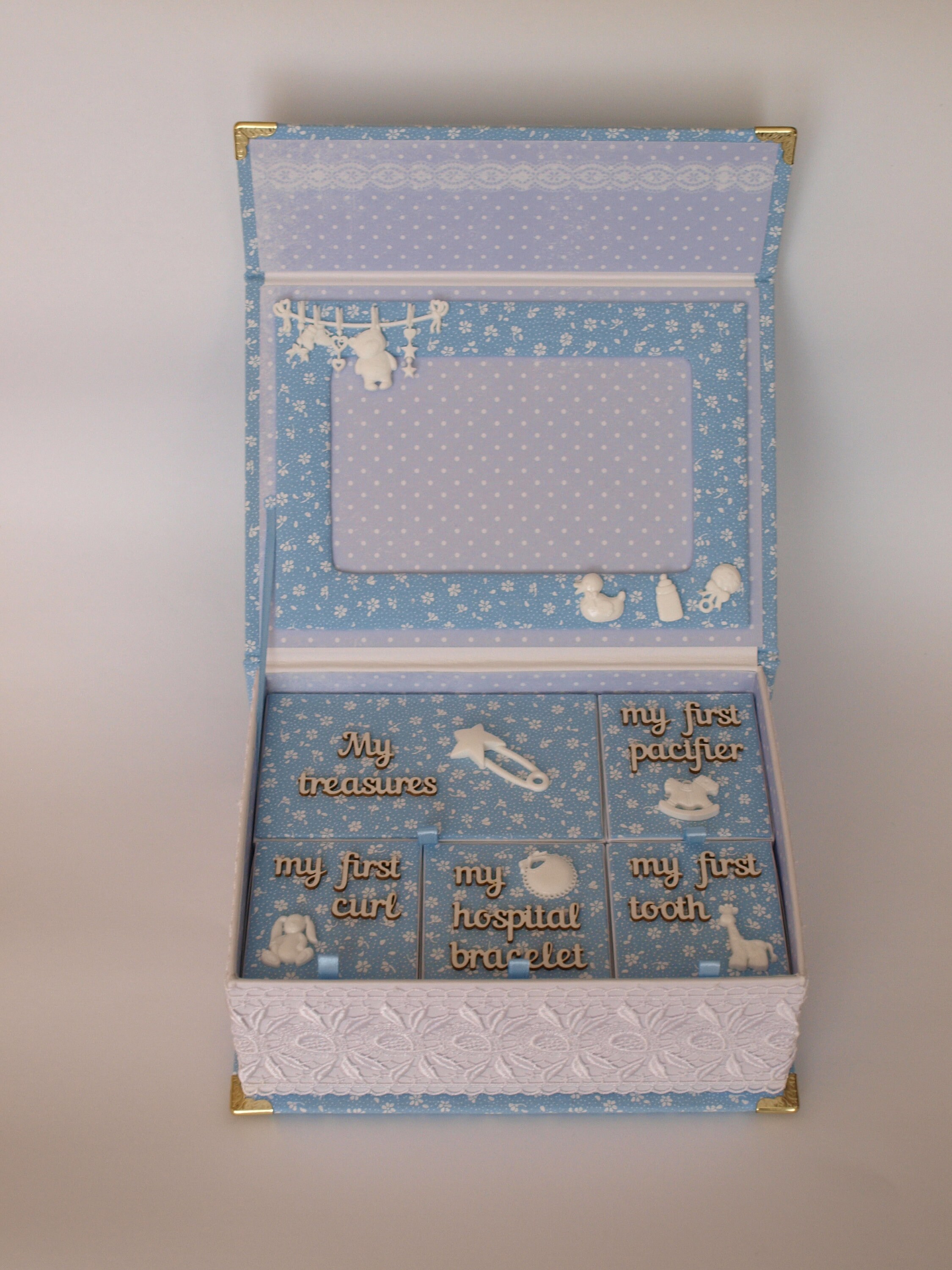 Baby Keepsake Box For Boy Baby Memory Box Time Capsule Box Etsy Canada
