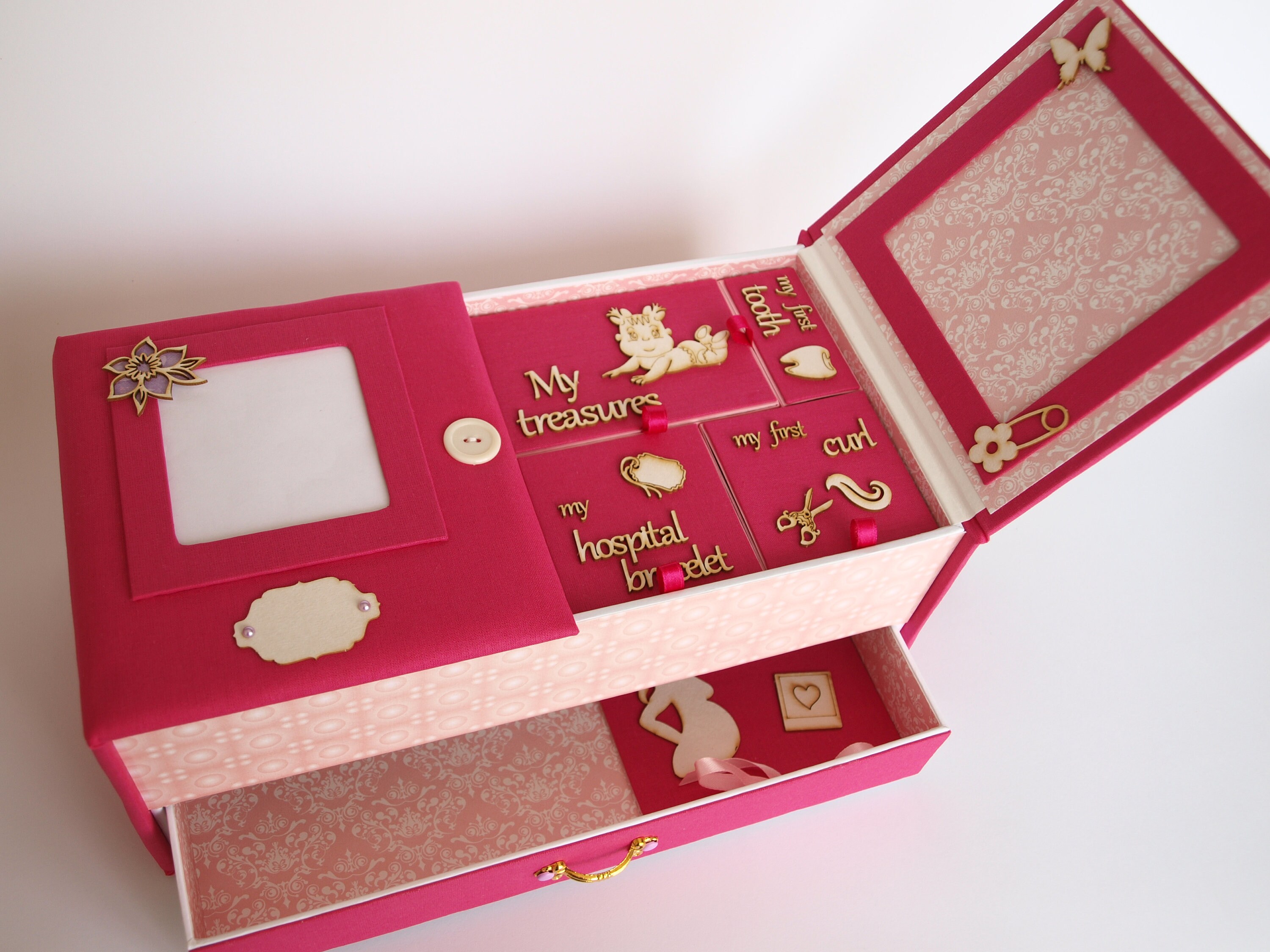 Box of memories for twins Baby memory box Twin girls box Baby Etsy