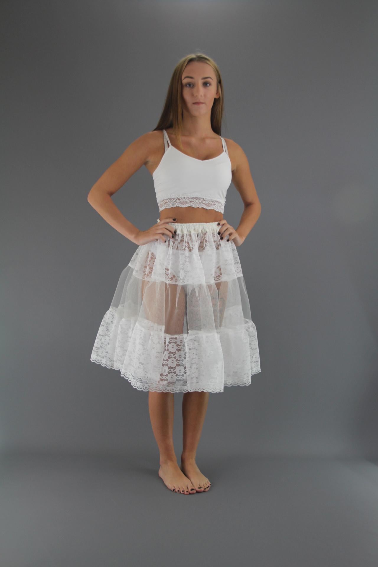 knee length dresses for ladies Garden Fairy Petticoat Dress (Cream)
