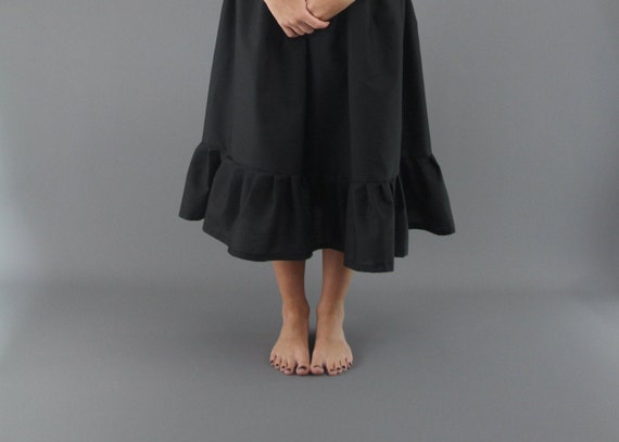 Jupon noir coton hotsell