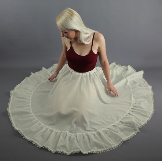 Ivory Cotton Petticoat Made to Measure 