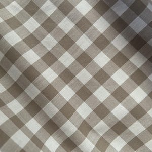 checkered long skirt