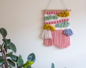 Woven wall hanging | Woven wall art tapestry | Wall tapestry weaving | Wall textile weaving | Tapestry wall hanging | Fiber art