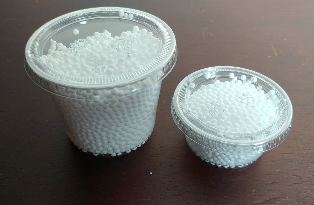 Bright White (size 2-4mm) Styrofoam Polystyrene Mini Micro Beads Balls ...