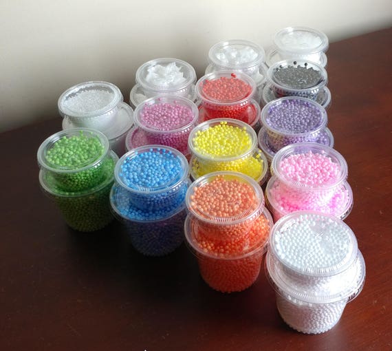 Styrofoam Mini Micro Beads Balls Fill for Slime or Floam Extra