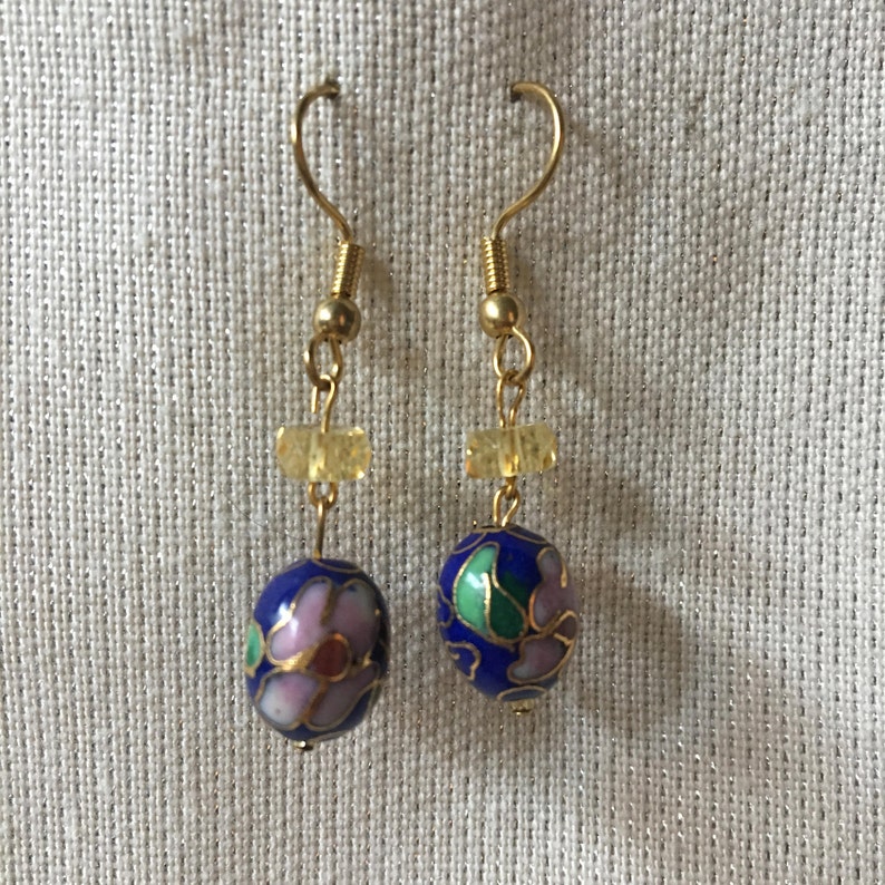 Beaded Drop Earrings image 2