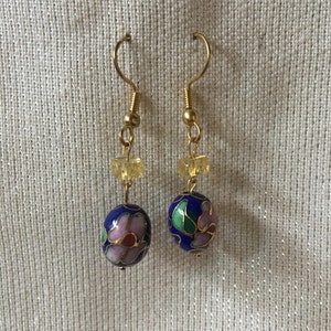 Beaded Drop Earrings image 1