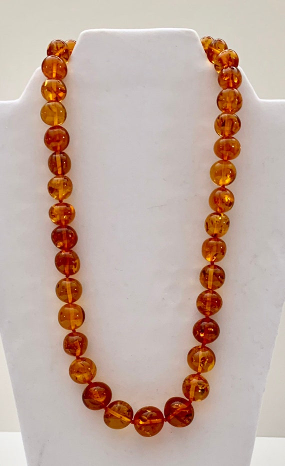 long amber necklace