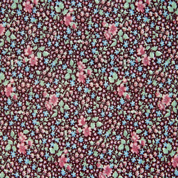 Unused 80s SMALL FLORAL FABRIC (Peter Pan Fabrics) For Quilting, Sewing, Home Decor Creations, Crafting, Baby Dress etc