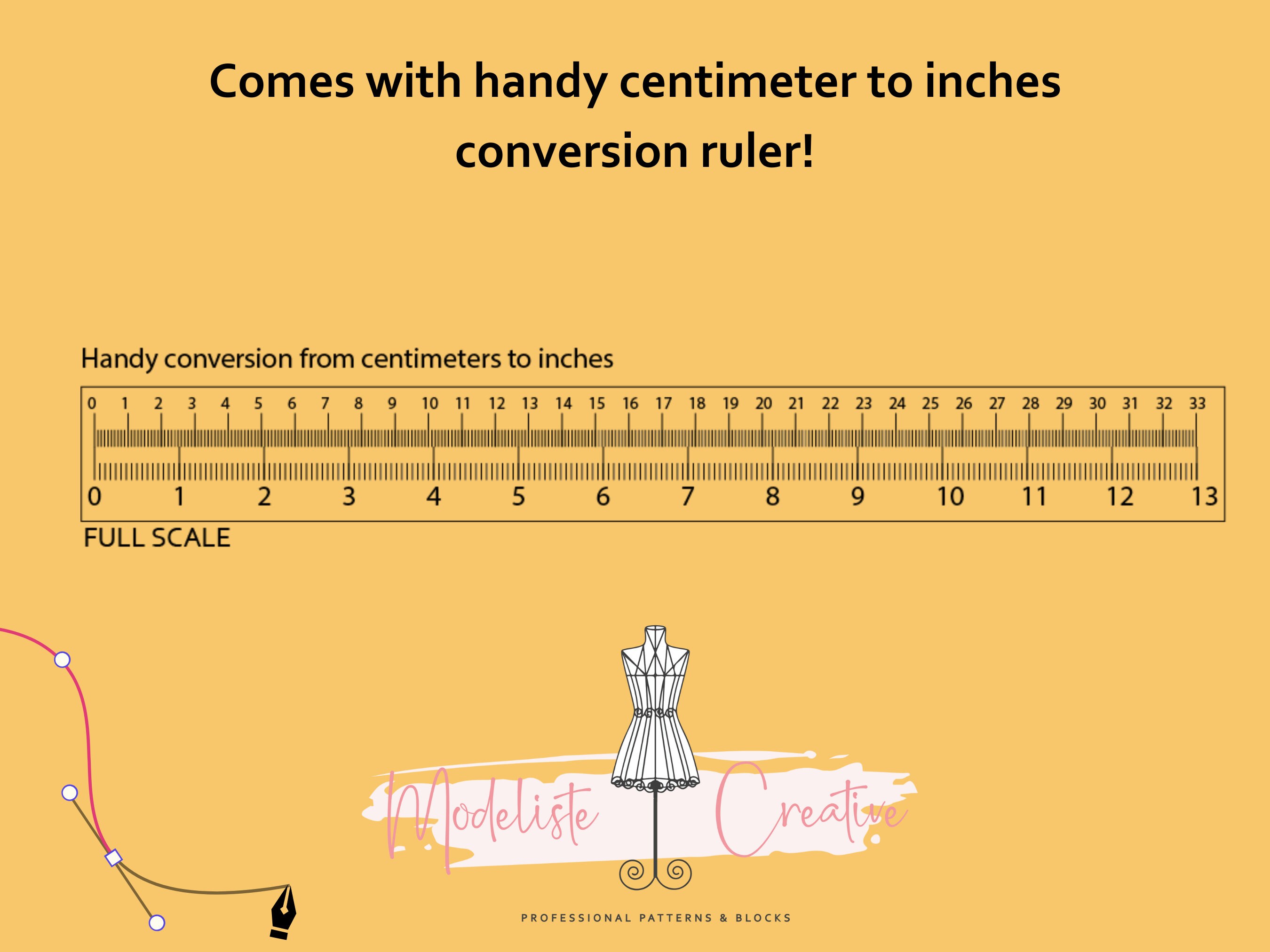 Adobe Illustrator Digital Pattern Cutting Ruler Selection - Plus ...