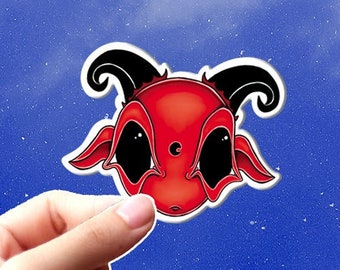 Devil Sticker | Witch Sticker | Demon Horns Sticker | Cute Devil Sticker | Witchcraft Sticker | Satan Sticker | Laptop Sticker | Devil Gift