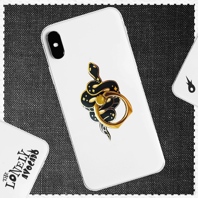 Snake Phone Ring - Snake Phone Holder - Astrology Smartphone Grip - Serpent