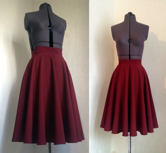 full circle midi skirt