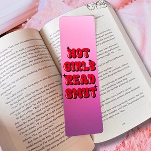 Hot Girls Read Smut Lesezeichen | Rosa Lesezeichen | Lesezeichen-Gutschein | Süßes Lesezeichen | Geschenk für Buchliebhaber | Scharfe Bücher | Dunkle Romanze