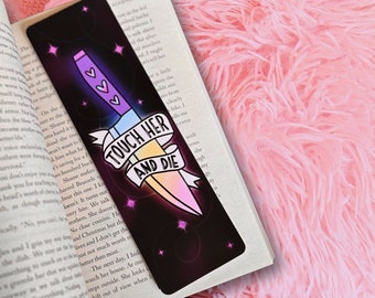 Touch Her and Die Bookmark | Dark Romance Dirty Books | Bookish Gift | Book Lover | Smut | Trope | Alpha Male | Readers Booktok Bookstagram