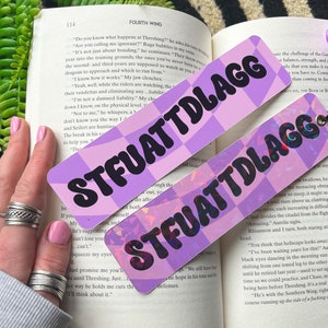 STFUATTDLAGG Marque-page Fantaisie | Charbon | Romantisme | Livret | Cadeau Trope livresque | Cadeau pour les amateurs de livres | Ennemis aux amoureux | Romance sombre