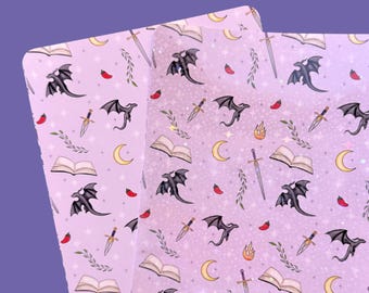 Romantasy Kindle Kobo Insert | Romance Readers | Dragon Books | Kindle Stickers Accessories | Dark Romance | Booktok | Bookish Gift