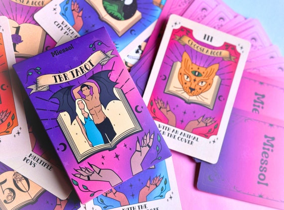 TBR Tarot Cards | To be read Prompts | TBR Game | Book Bookish Gift | Readers Booklover Booktok Fantasy Romantasy Enemies to Lovers Tropes