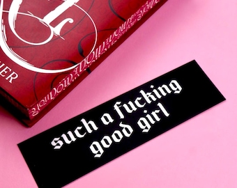 Marque-page « Une si bonne fille » | Cadeau littéraire | Livre de romance noire | Livres érotiques Kindle | Club de lecture | STFUATTDLAGG | BookTok Bookstagram