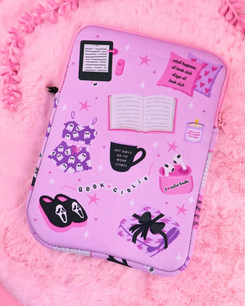 Cozy Alt Vibes E-reader and Book Sleeve image 4