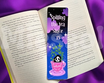 Suriel Tea Co. Bookmark | Spilling the Tea Acotar | Bookish Gift | Book Lover | Smut | Dark Romance | Velaris | Readers Booktok Bookstagram