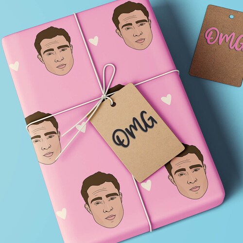 Chuck Bass Wrapping Paper Gossip Girl Gift Wrap Funny Gift Etsy
