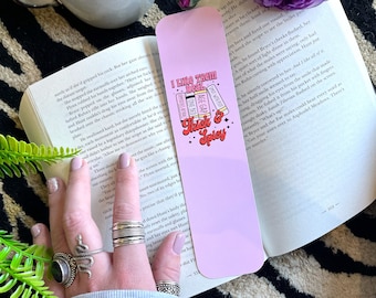 I Like Real Them Thick & Spicy Bookmark | Pink Bookmark | Bookmark Coupon | Cute Bookmark | Gift For Book Lover | Spicy Books | Dark Romance