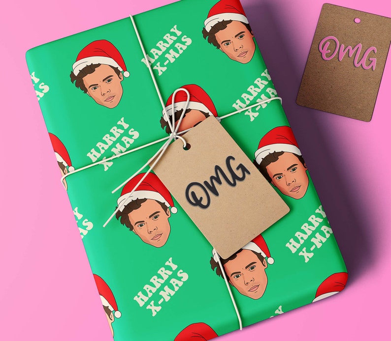 Harry Styles X-Mas Wrapping Paper | Funny Gift Wrap | One Direction Christmas |Watermelon Sugar Harry Styles Christmas Gift | Xmas Gift Wrap 