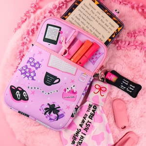 kindle sleeve, booktok gift, bookish gift for readers, dark romance merch, romantasy gift, booktok, bookstagram, kindle pouch, kindle sleeve, kobo sleeve, kobo case
